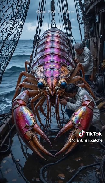 Deep Sea Monster Giant Fish Catcher A colossal mantis shrimp | File Monster Sea 6 #Acolossalmantisshrimp #Mantisshrimp #SeaMonster #deepseamonster #GiantFishCatchers #fyp #monster #monsterlaut #fisherman #fishermanSeaMonster #giantmonster #monstersea #deepseafishing #deepseamysteries #deepsea