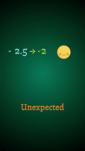 Why Java Rounds -2.5 to -2 😳