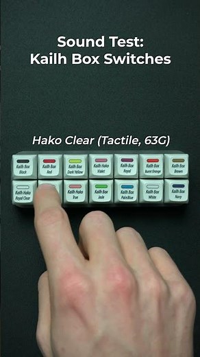 Sound Test - Kailh Box Switches!