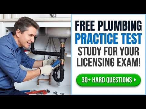 2026 Plumbing License Exam Prep Free Practice Test For Journeyman And Master Plumbers