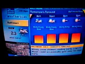 'Snowmageddon' Baltimore Weatherscan - Blizzard Warning (February 10, 2010)