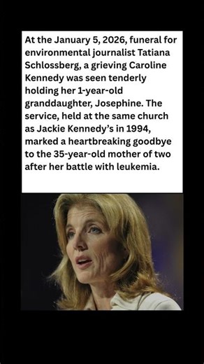 Heartbreaking Farewell 💔 Caroline Kennedy Holds Grandchild at Daughter’s Funeral #celebrity #news