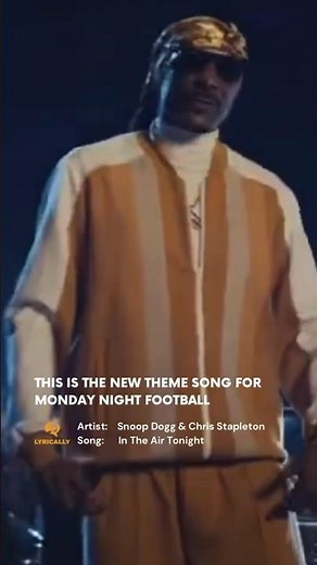 Snoop Dogg and Chris Stapleton In The Air Tonight Monday Night Football #shorts