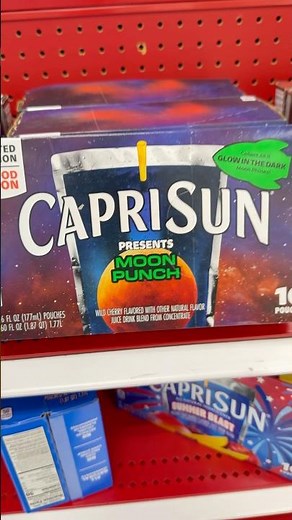 CapriSun Presents 🌕 Moon Punch Cherry 🍒 Flavored Juice Drink Pouch #artemis2 #bloodmoon #caprisun