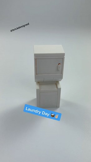 LEGO Stackable Washer/Dryer #lego #legotiktoker #fyp #legomoc #legotutorial #brickdesigned