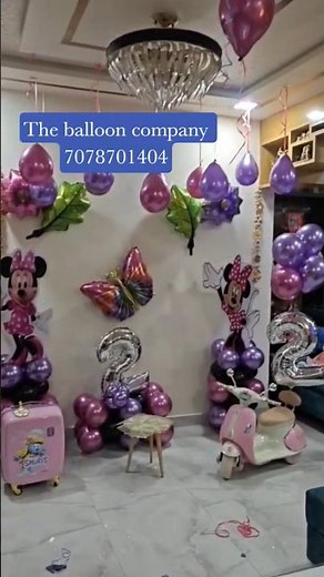 2nd birthday decoration #youtubefeed #youtubeshorts #funny #prankvideo #vlog #balloonartist #vlogger