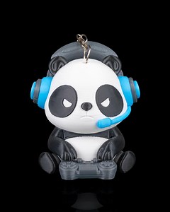 Gamer Panda Keychain – 3D Printed Panda With Headset | Funny Gaming Gift - Etsy