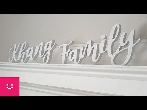 How to carve a family name on wood with a CNC