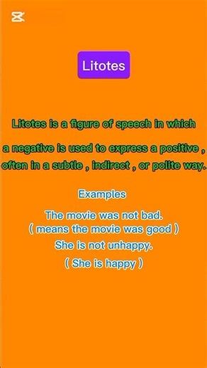 " What is Litotes? Easy Explanation with Examples "