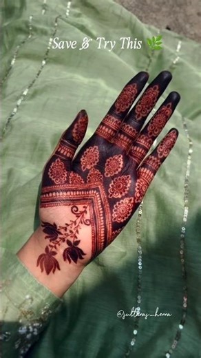 Simple henna tutorial 🌿 #shorts