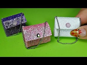 Miniature bags diy │ Easy miniature bag tutorial │ Doll Stuff