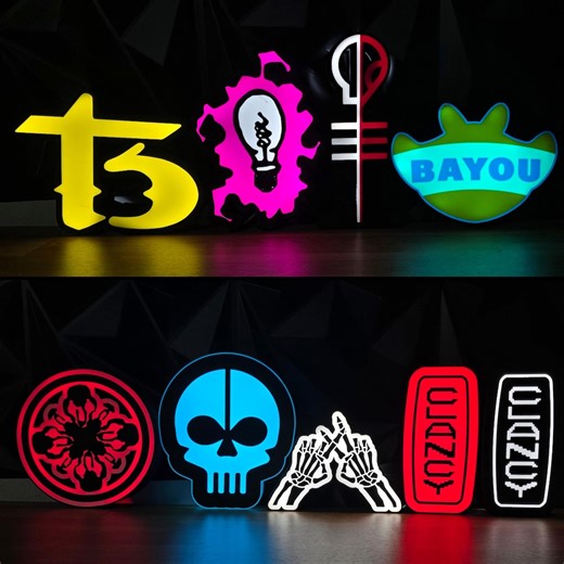 Twenty One Pilots Inspired 3D Printed Light Box | RGB or White LED Desk Decor | Fan Made USB Night Light | Shelf Display - Etsy Canada