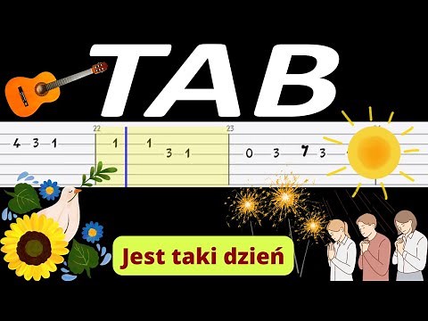 🎸 Jest taki dzień/Dzień jeden w roku (Czerwony gitary) - melodia TAB (gitara)🎵 TABY I NUTY W OPISIE🎼