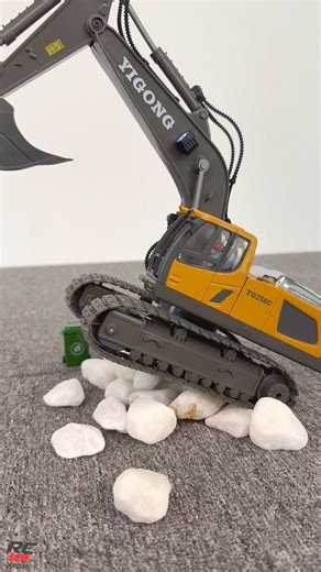 Realistic RC Excavator 1:12 Scale 🚧🔥 | Rock Obstacle Challenge #rc #excavator #rccar #challenge