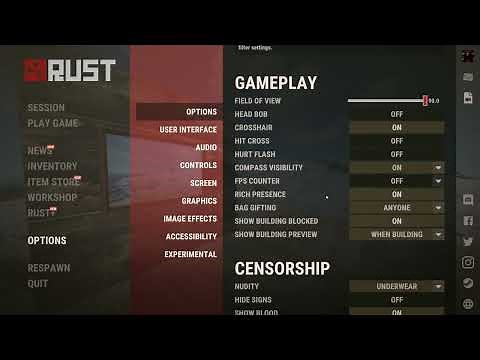 How to Turn Off Nudity in Rust