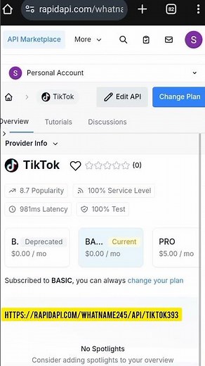 make money with TikTok API for free with rapidapi