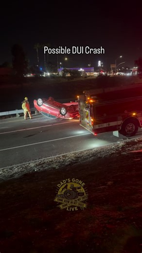 Car Crash 💥 Possible DUI?! 10/12 2:10am | Dad’s Gone Live 2