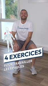 61K views · 657 reactions |  4 exercices ciblés pour renforcer vos épaules et améliorer leur mobilité ! Parfait pour maintenir la force et la souplesse de cette zone essentielle. ️‍♂️ #Épaules #Mobilité #Renforcement #ResterJeune  Un espace pour retrouver énergie et sérénité. Abonnez-vous ici  https://resterjeune.io/club-fb-julien | Julien Hyardet ResterJeune.com | Facebook