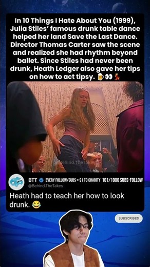 Julia Stiles’ Drunk Dance Helped Her Land Save the Last Dance #10things #shortsfeed