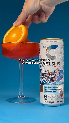 Refreshing Spritz Vibe Snowball Slush Mocktail Recipe