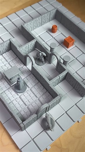 Noraverse — Fantasy worlds | A classic dungeon build made with a modular terrain system. Designed for tabletop RPGs and D&D dungeon builds,� the system focuses on... | Instagram
