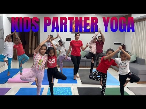 10-Minute Fun Partner Yoga for Kids | Interactive Yoga Poses for Children