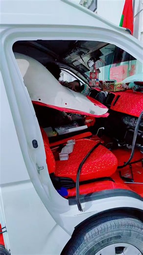 Vibrant Truck Cabin Interior Showcase