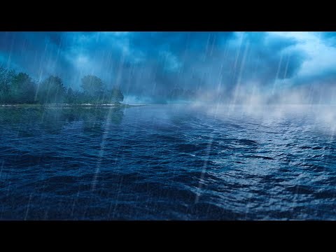 Rain + Ocean Sounds for Sleep, Studying, Focus | Water White Noise 10 Hours