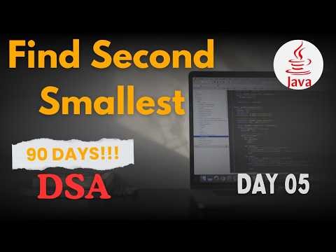 Find Second Smallest Element | Java DSA Series | 90 Days Challenge