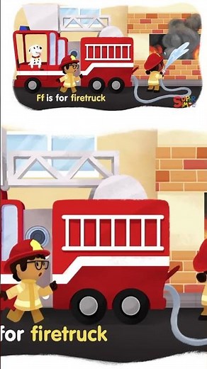 Carl’s Car Wash ABCs! 🫧 F is for fire truck 🚒 #funlearningactivities #supersimple #abcs #alphabet