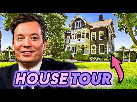 Jimmy Fallon | House Tour | Hamptons Mansion, Indoor Slide & More