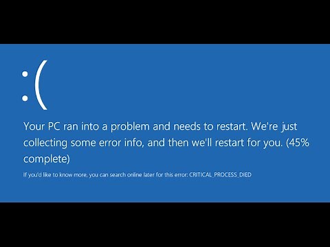 How To Fix CRITICAL_PROCESS_DIED Windows 10