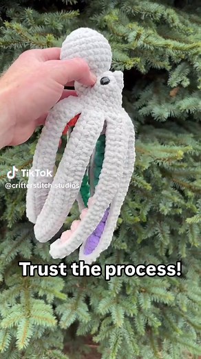 Rainbow Mini Anchor Octopus Crochet Tutorial