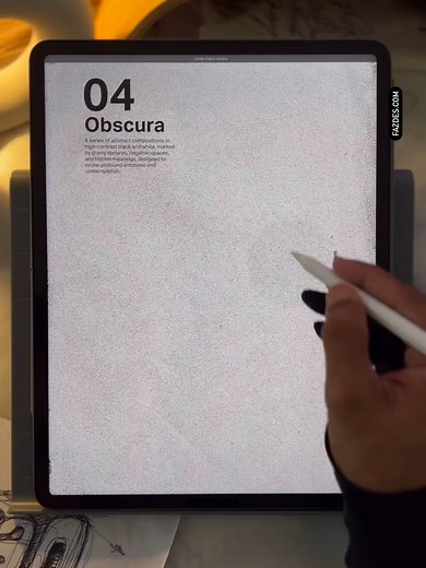 Exploring Typographic Abstraction with Procreate Brushes