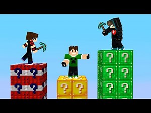 ماين كرافت : حـرب جزيرة بلوكات الحظ و لكن تحالفت مع أصدقائي #4 !!؟ 😱🔥