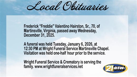 Obituaries for January 6, 2026 Sponsored by Wright Funeral Services & Crematory MHC | BTW21