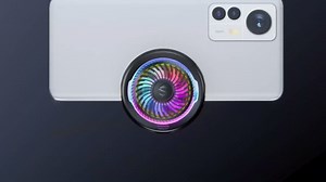 Black Shark FunCooler 5 Magnetic Cell Phone Cooler for Gaming, Portable Mobile Phone Cooling Fan with RGB Light, Cellphone Radiator for iPhone Magnetic Series/Android/Tablet/iPad (Black)