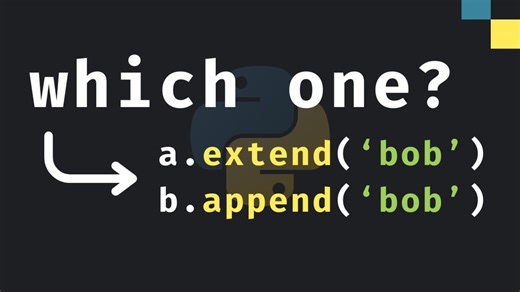 Python 列表大坑别踩！append 和 extend 千万别用错！