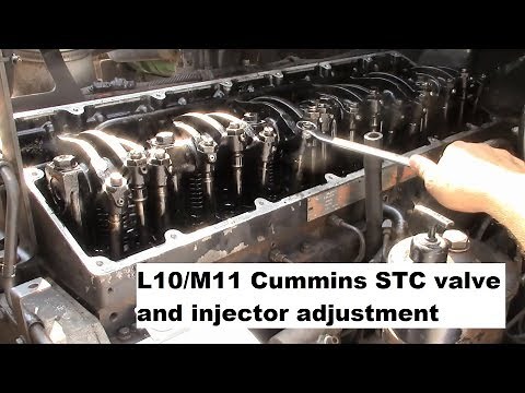 Truck Repairs: L10/M11 Cummins STC valve and injector adjustment