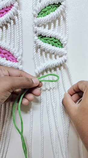 72K views · 1.2K reactions | Macrame Leaf Pattern Wall Hanging  Macrame Beginner ☺️ #macrameleaf #macrameleaves #macrameleaf #macramewallhanging #diymacrame #diycraft #diytutorial #wallhanging #tips #technique #decoration #homedecor #roomdecor #handmade Eashan Crafts | Eashan Crafts | Facebook
