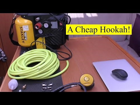 Cheap Hookah! We build a Surface Air Breathing System.