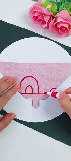 Chinese knot paper-cutting tutorial Intangible cultural heritage paper-cutting art Handmade pape