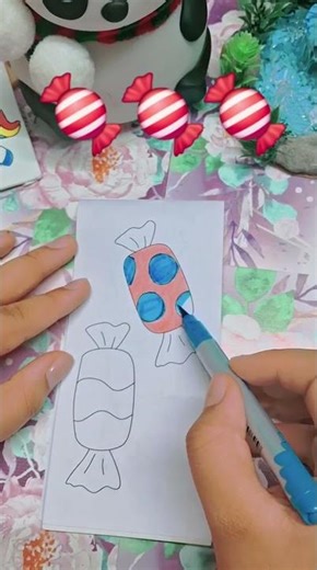 How To Draw Candy 🍬🍬| Satisfying Candy Drawing #easydrawing #drawing #howtodraw #shorts #kidsdrawing