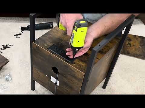 Unboxing & Assembling the HOOBRO End Table with Charging Station
