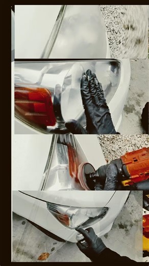 Insane 2015 MitsubishiMirage Headlight Restoration! From Yellow to Crystal Clear in 60 seconds 🛠️