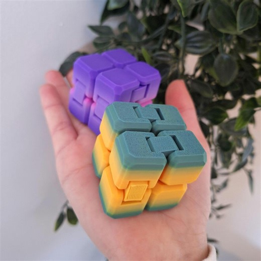 3d Printed Infinity Cube Fidget Toys - Two Pack - Etsy