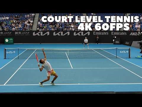 Flavio Cabolli vs Jannik Sinner Court Level Practice Set Highlights in 4K 60FPS 2026