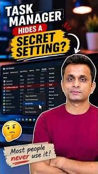 Windows Task Manager Hidden Feature | Set Priority Explained 🤯 #shorts #windows11