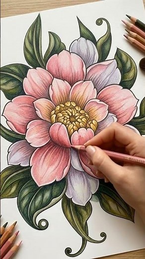 Relaxing Mandala Flower Coloring – Before & After Transformation | Color With Me
