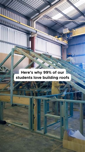 Academique College on Instagram: "In the roofing course, every cut is done individually by the students. They work through rafters, ribs, lower ridges, and broken hips, following the plans step by step. It’s detailed work that gives everyone plenty of time on the tools and a clear understanding of how each part comes together."